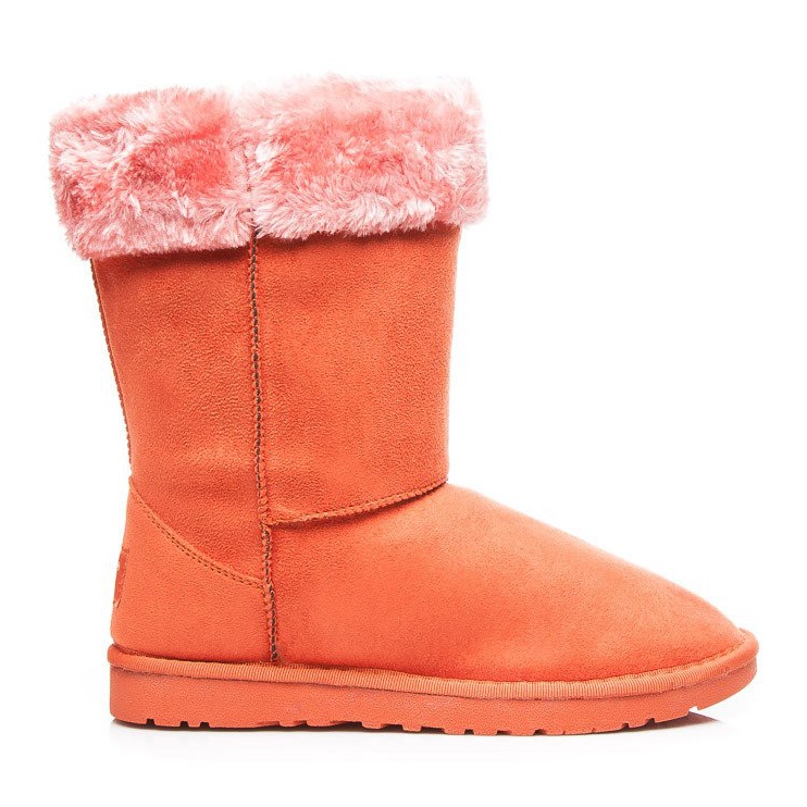 Torna Botas de neve com pele laranja