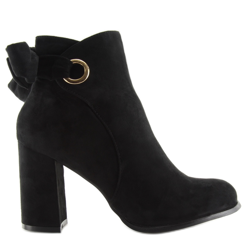 Botas pretas no salto preto Ybs1612 preto