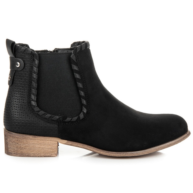 Erynn Botas de camurça chelsea preto