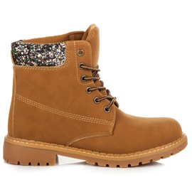 Caçadores com glitter marrom