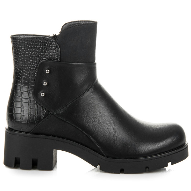 Groto Gogo Botas femininas com protetor preto