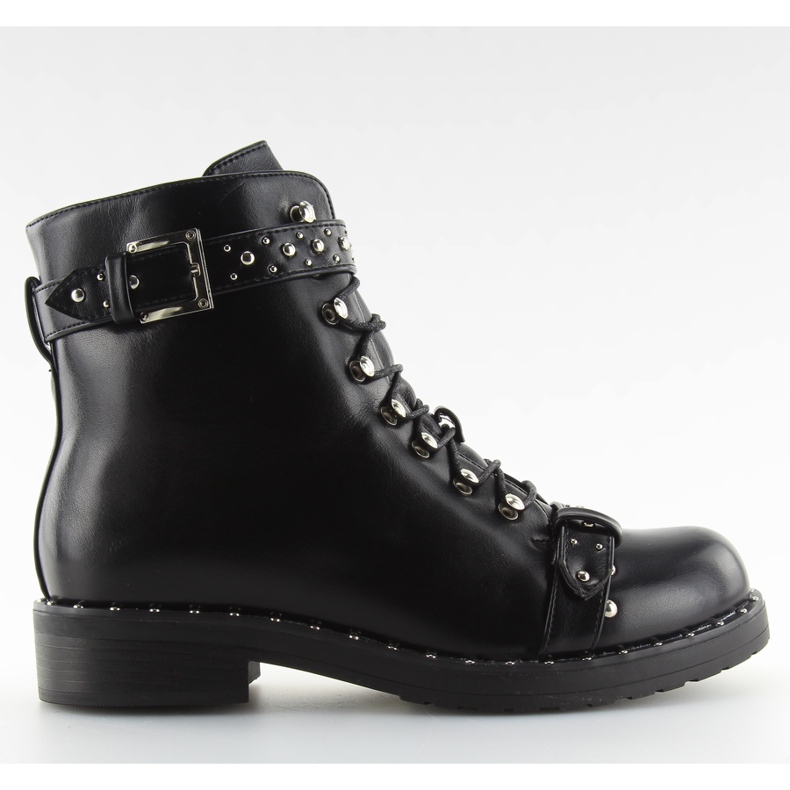 Botas pretas com tachas ae82p pretas cobre