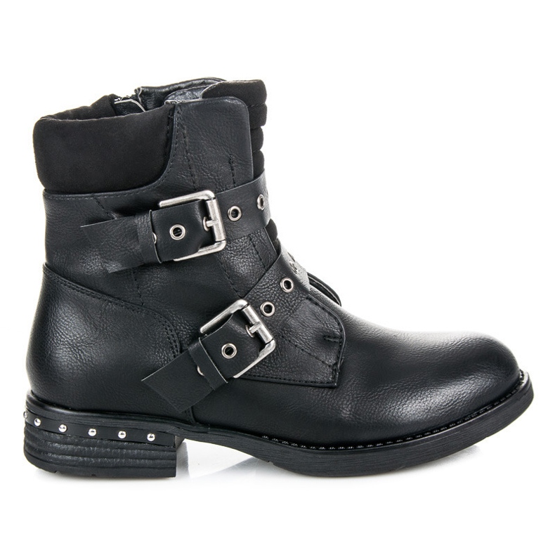 Kayla Botas de salto baixo preto