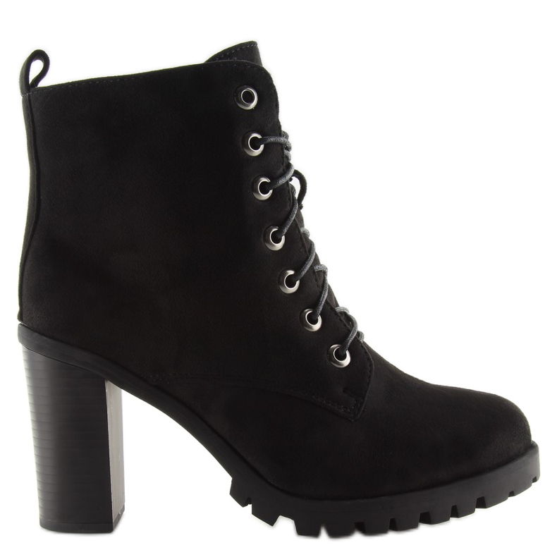Botas pretas de salto alto W329 pretas preto