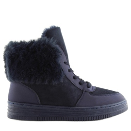 Tênis azul marinho com isolamento grosso azul-marinho