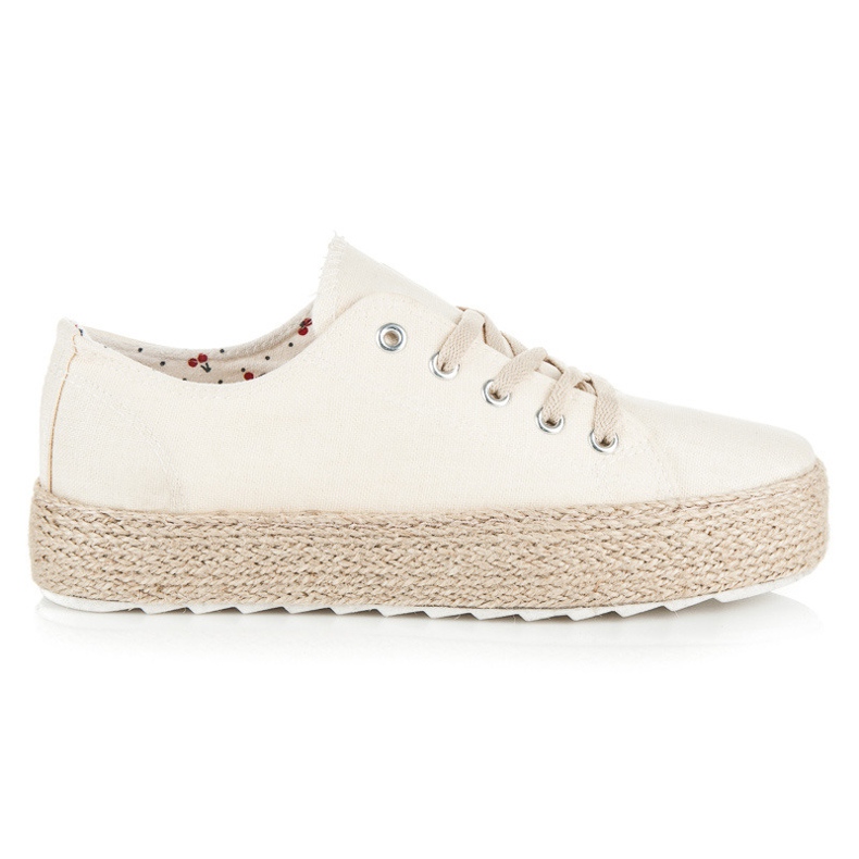 Kylie Alpargatas na plataforma castanho