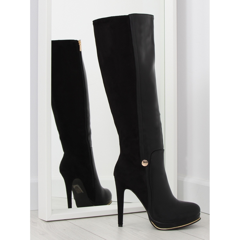 Botas plataforma pretas JU860 pretas preto