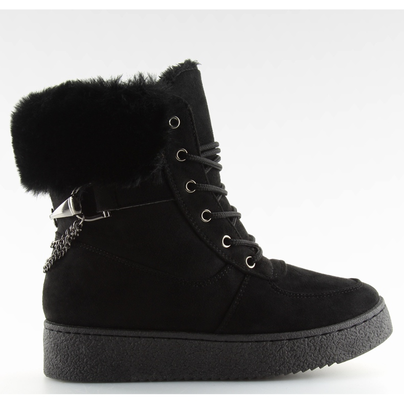 Botas de neve preta preto GF-196 preto