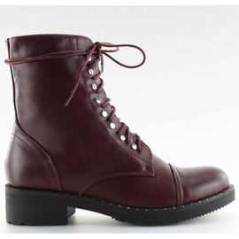 Botas Botins com Vinho Tinto Borgonha multicolorido vermelho Botas Botins com Vinho Tinto Borgonha multicolorido vermelho