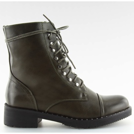 Botas botas com verde B0-193 pregos verdes