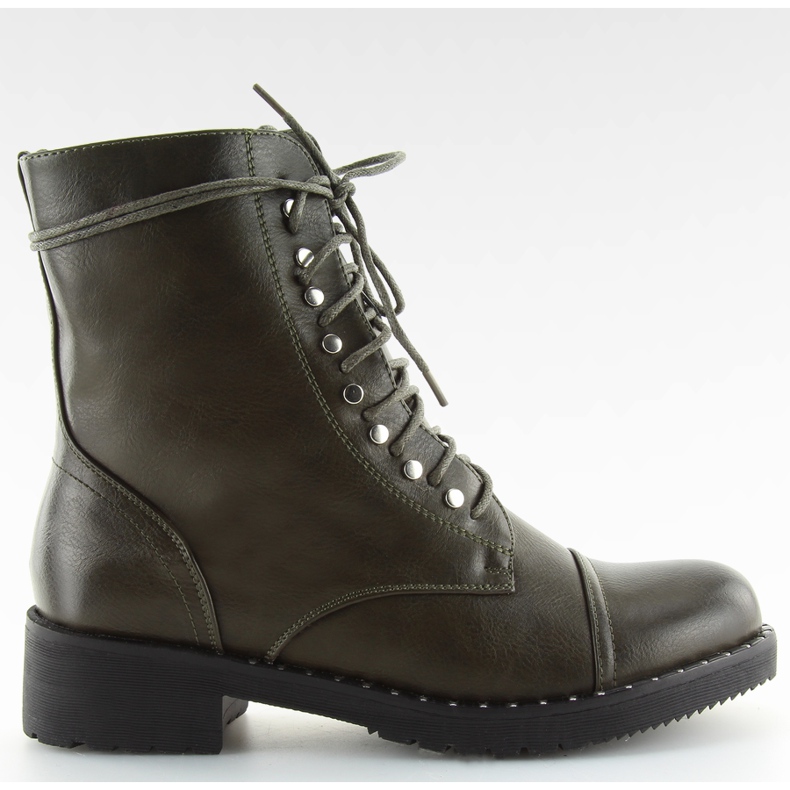 Botas botas com verde B0-193 pregos verdes
