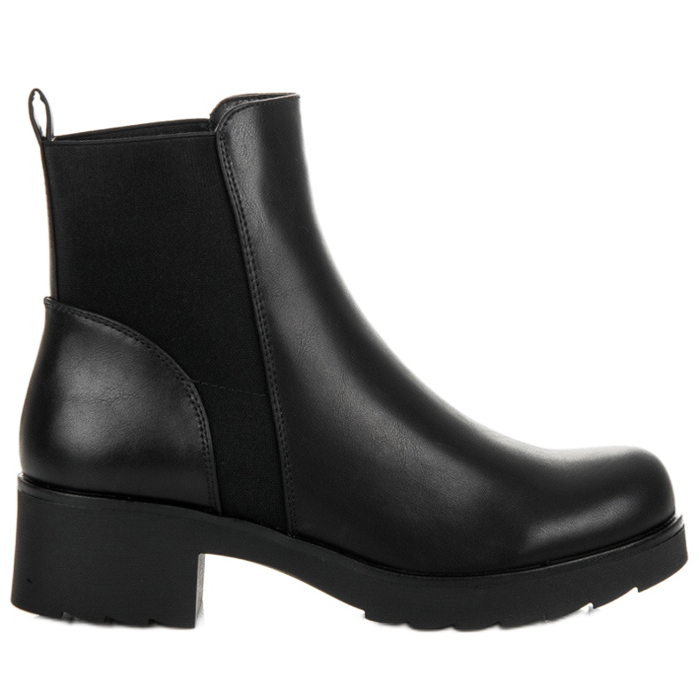 Groto Gogo Botas pretas Chelsea na plataforma preto