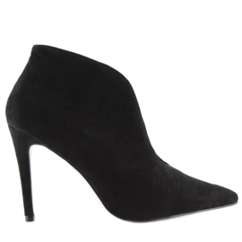 Salto alto coberto com Zy103 preto com corte