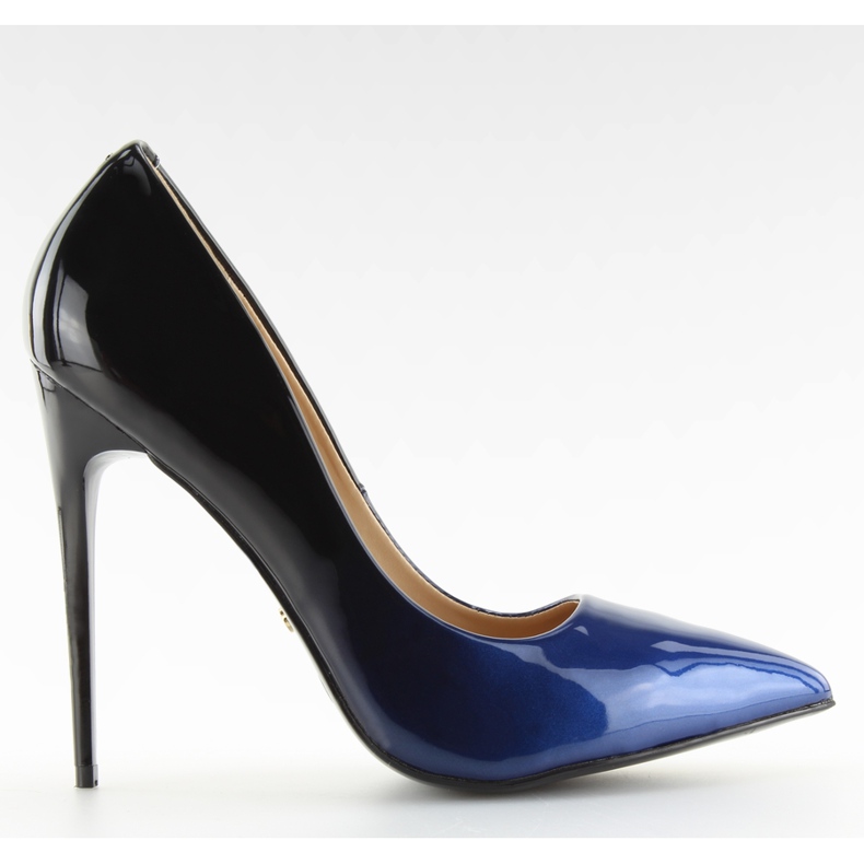 Stilettos ombre LE036P AZUL / PRETO azul marinho