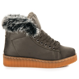 Botas Creepers Com Pele verde