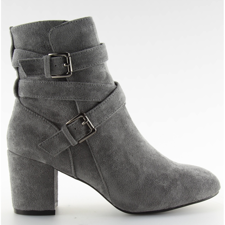 Botas de salto largo cinza CL62 cinza