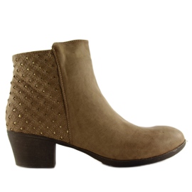 Botas de Salto 889-11 camelo marrom