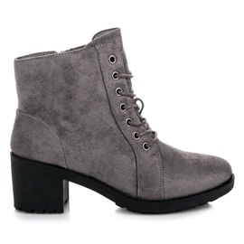 Vices Trabalhadores de salto de camurça cinza Vices Trabalhadores de salto de camurça cinza