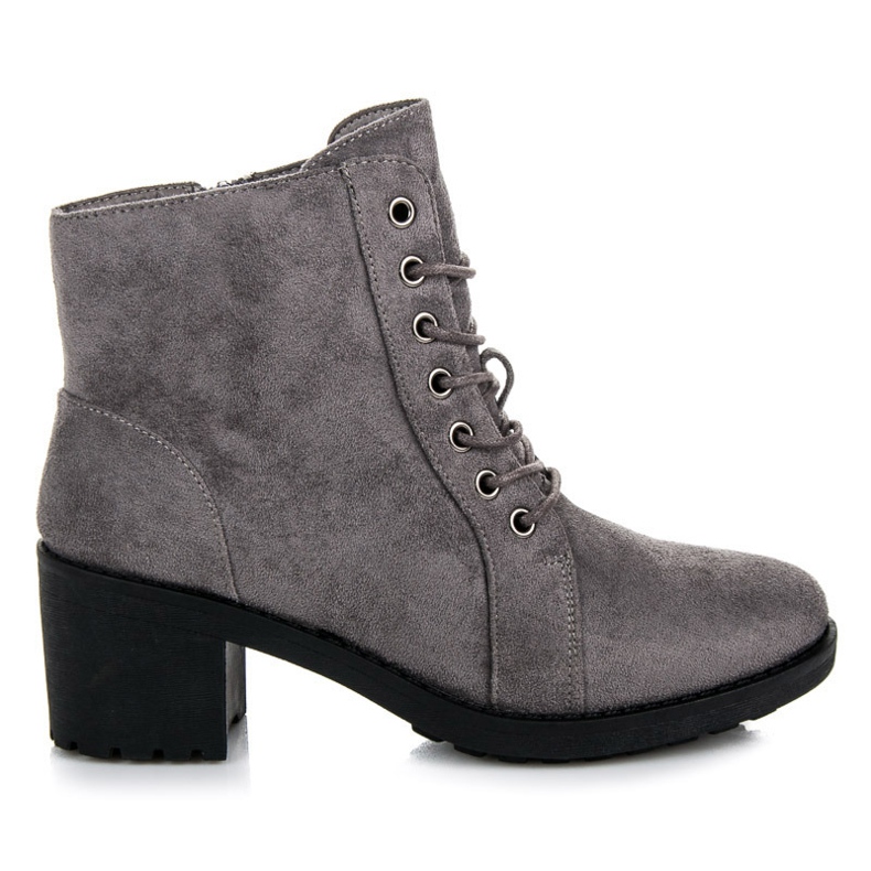 Vices Trabalhadores de salto de camurça cinza