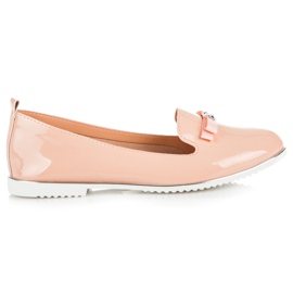 Miss Laura Bailarinas lacadas Slip-on rosa
