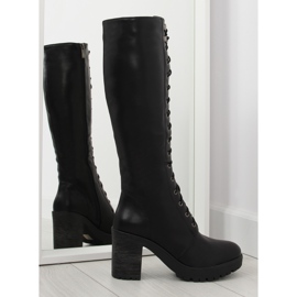 Botas pretas com atacadores AE80P pretas preto