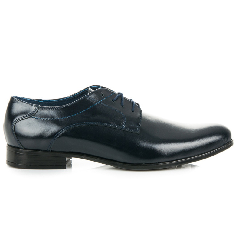 Lucca Sapatos masculinos de negócios azul marinho