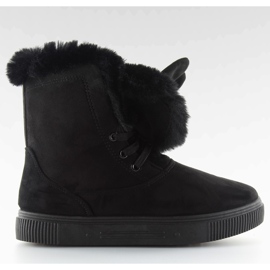 Botas de neve com orelhas preto DD38 preto