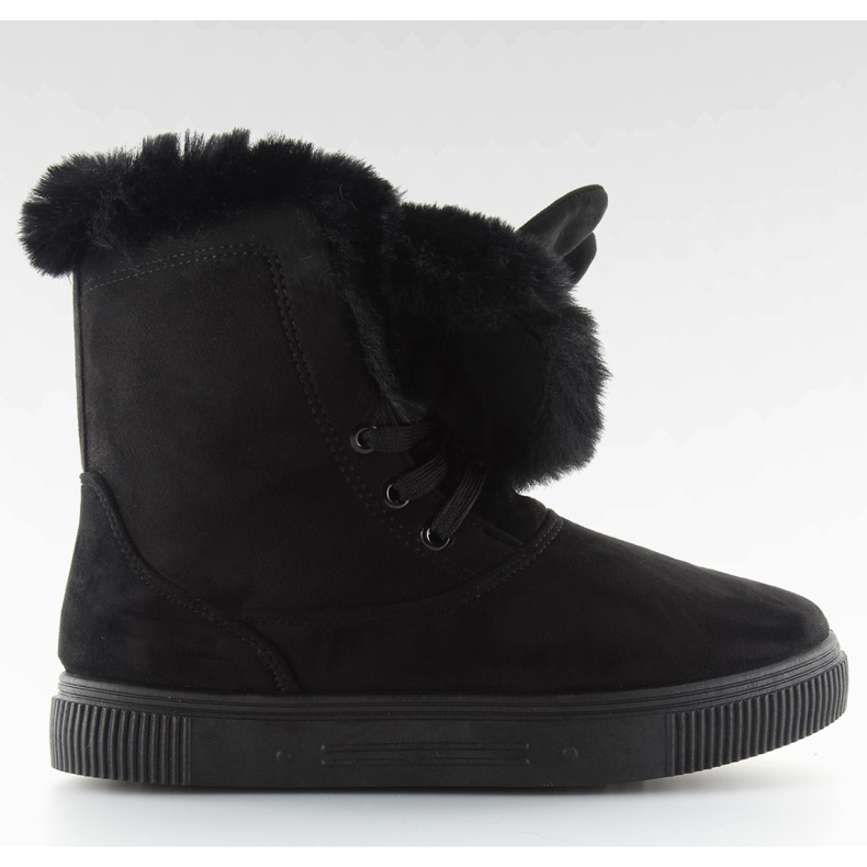 Botas de neve com orelhas preto DD38 preto
