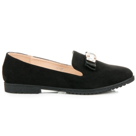 Miss Laura Sapato baixo com laço preto