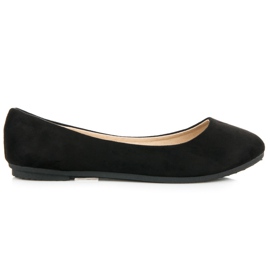 Abloom bailarinas de camurça preta preto