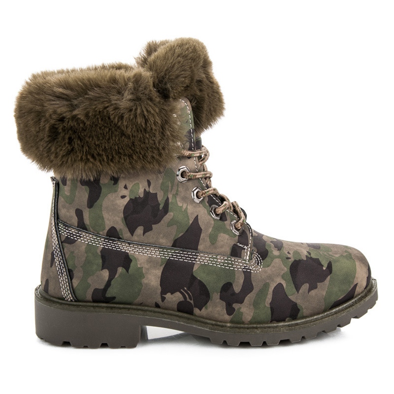 Queen Vivi Caçadores de camuflagem com pele verde Queen Vivi Caçadores de camuflagem com pele verde