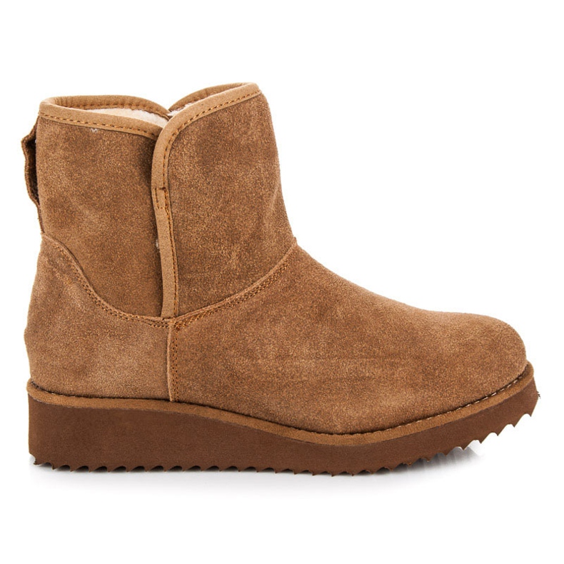 Coco Perla Mukluki na plataforma castanho