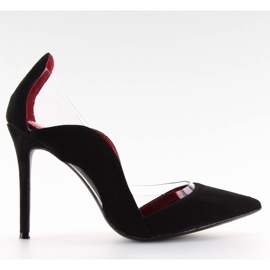 Pinos pretos com inserções transparentes