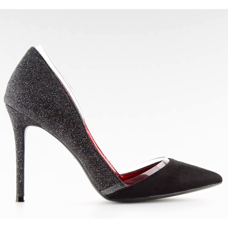 Salto brocado preto 5127 preto cinza