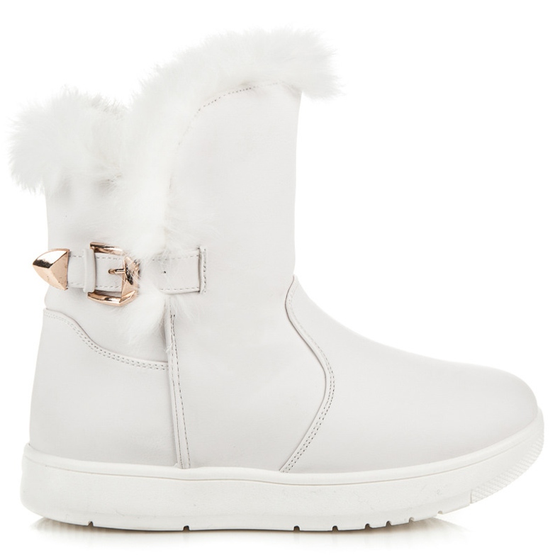 Botas de camurça para neve branco