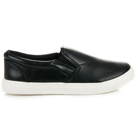 Slipons Openwork preto