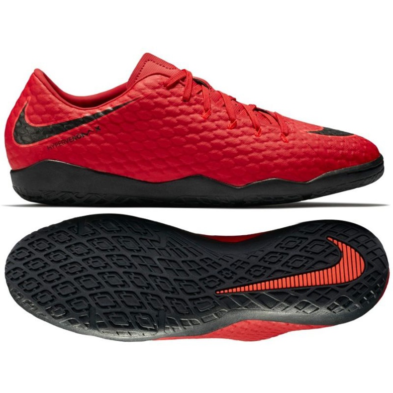 Sapato interior Nike HypervenomX Phelon Iii vermelho