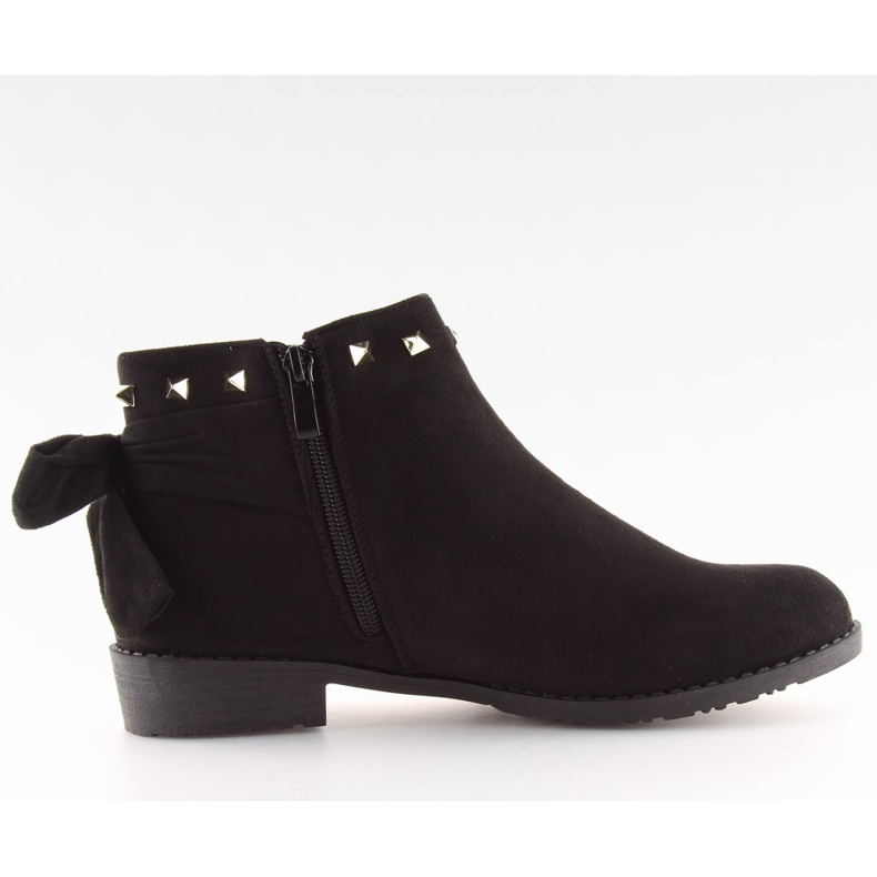 Botas pretas Jodhpur com preto LL-168 preto