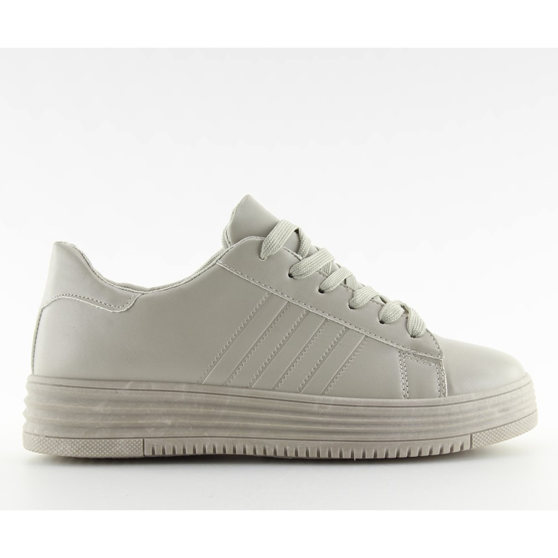 Tênis em cinza alto cinza F1075 Cinza