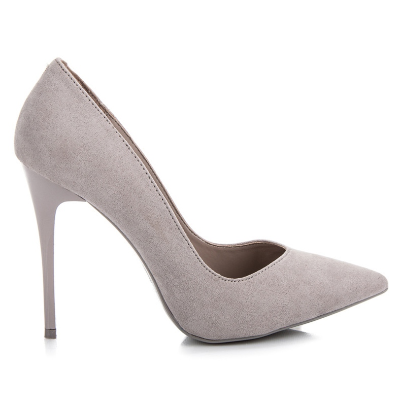 Vinceza Salto de camurça cinza