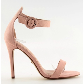 Sandália rosa NF-17 rosa com salto alto