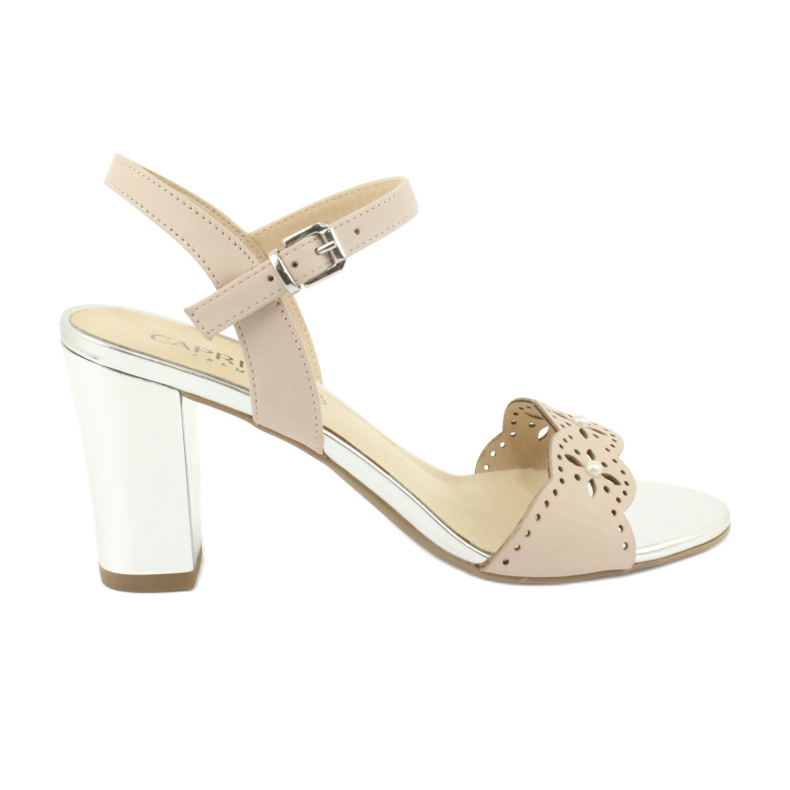 Sandálias Caprice sapatos de mulher 28303 multicolorido rosa