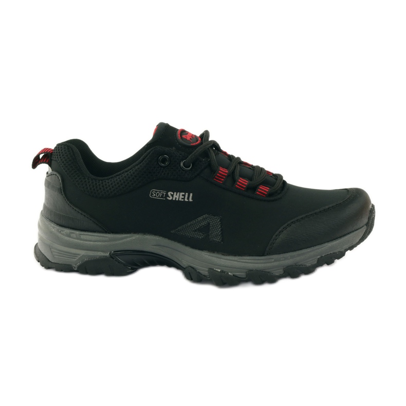 American Club Sapatos esportivos softshell femininos American 1775 preto vermelho