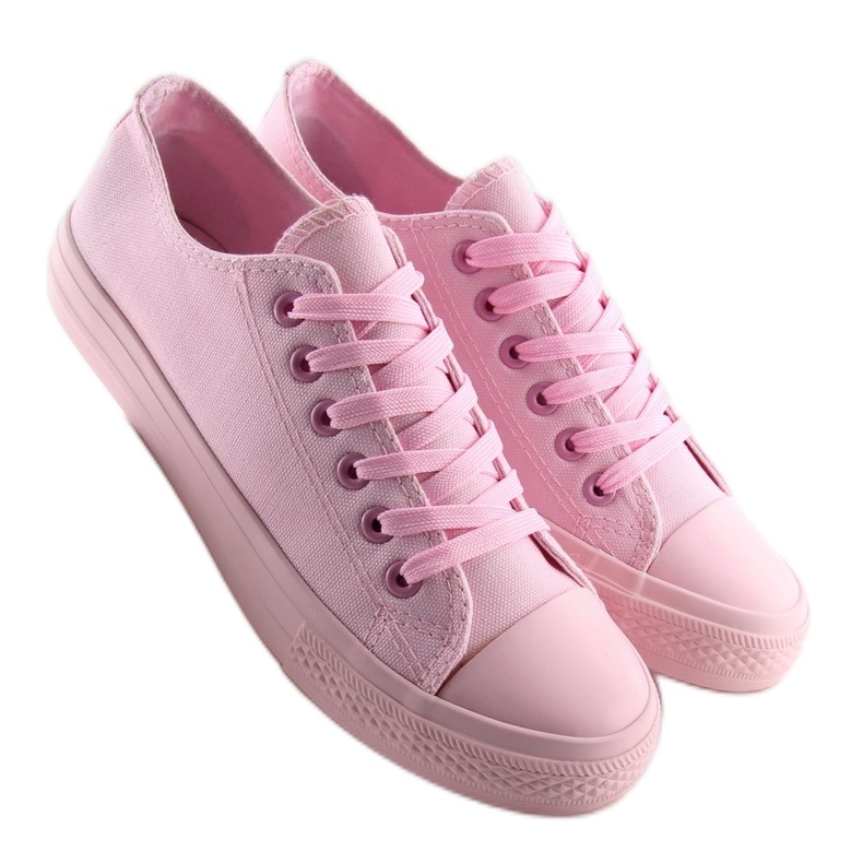 Tênis feminino rosa monocolor rosa