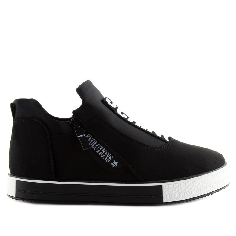 Tênis de cunha preta NB168 preto