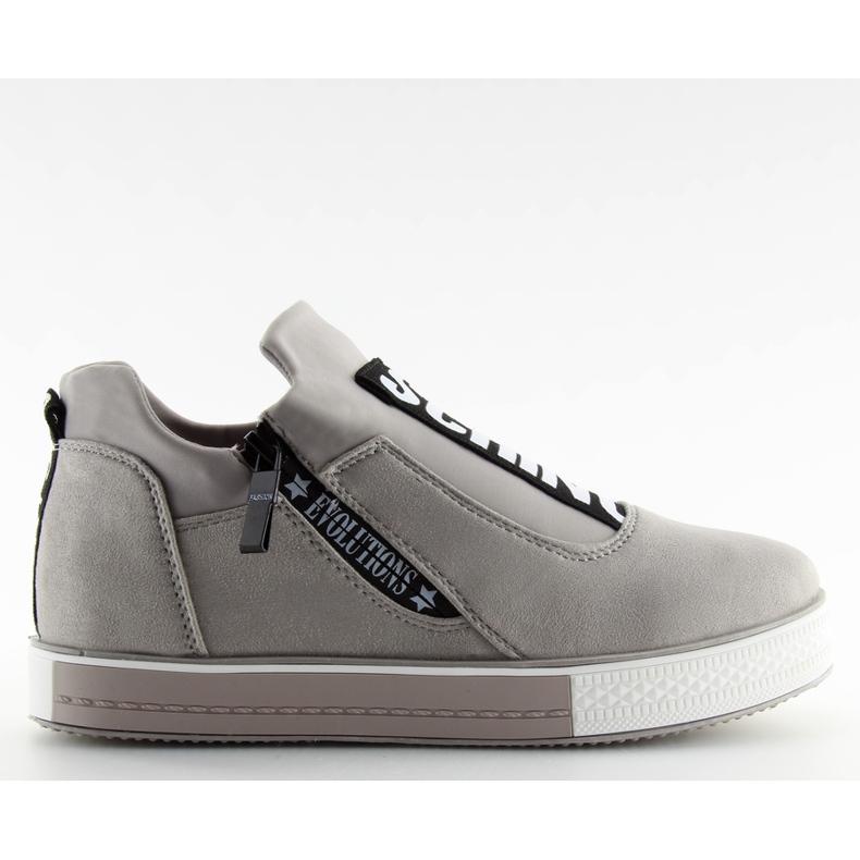 Tênis cinza na cunha cinza NB168 cinza