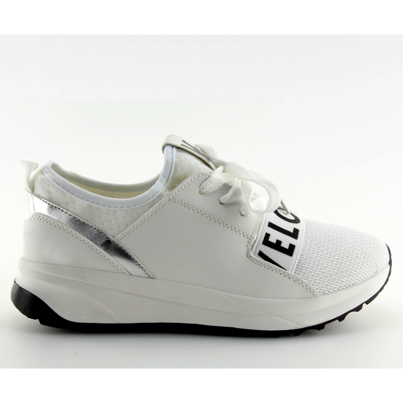 Calçado desportivo branco feminino NB155P Branco preto cinza