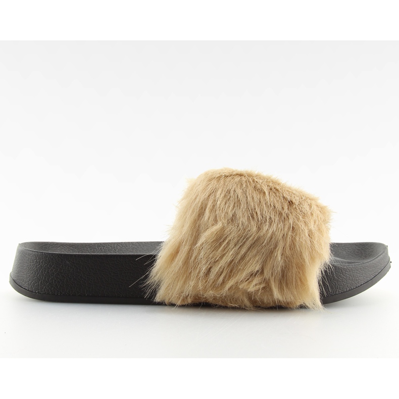 Chinelos de pele bege S36 bege