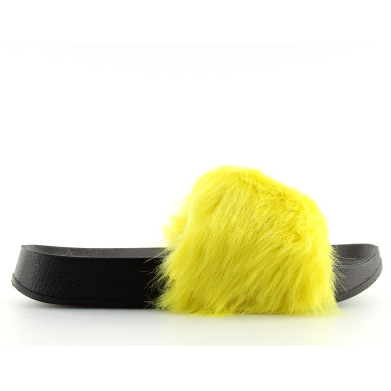 Chinelos de pele amarela S36 amarelo