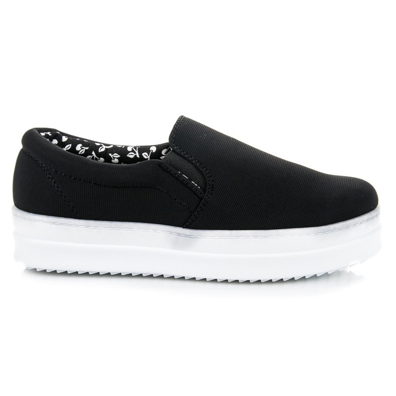 Mckeylor Slipons pretos na plataforma